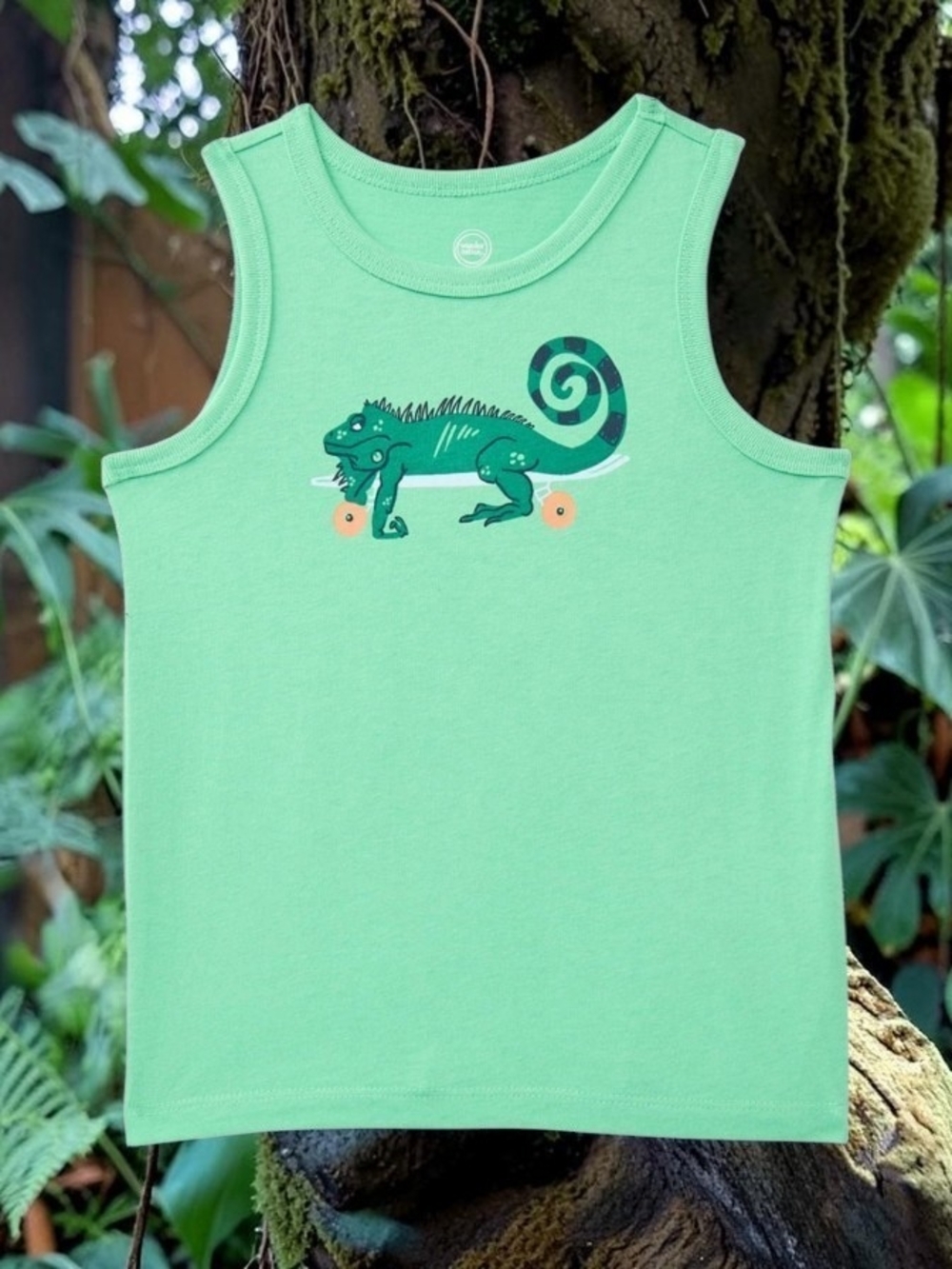 wonder nation Mint Green Chameleon Skate Tank Top
